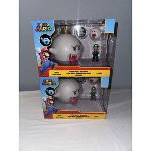 2024 JAKKS Pacific Super Mario KING BOO, LUIGI, and BOO 3pk Glow in the Dark 2pk